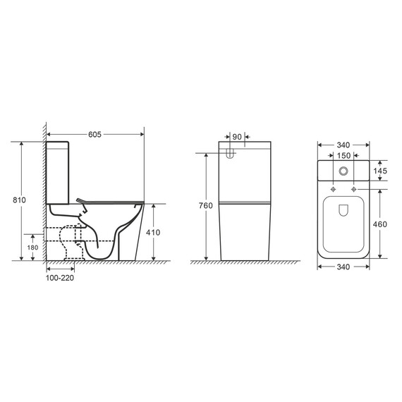 УНИТАЗ-КОМПАКТ POINT НИКА БЕЗОБОДКОВЫЙ, БЕЛЫЙ, СИДЕНЬЕ ДЮРОПЛАСТ МИКРОЛИФТ БЫСТРОСЪЕМНОЕ