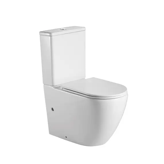 УНИТАЗ-КОМПАКТ POINT САТУРН БЕЗОБОДКОВЫЙ, БЕЛЫЙ, СИДЕНЬЕ ДЮРОПЛАСТ МИКРОЛИФТ БЫСТРОСЪЕМНОЕ