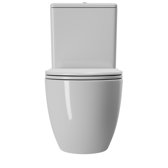 УНИТАЗ-КОМПАКТ POINT САТУРН БЕЗОБОДКОВЫЙ, БЕЛЫЙ, СИДЕНЬЕ ДЮРОПЛАСТ МИКРОЛИФТ БЫСТРОСЪЕМНОЕ