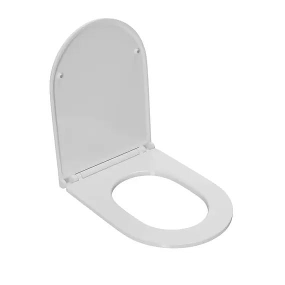 КРЫШКА-СИДЕНЬЕ POINT ВИКТОРИЯ PN46061, ДЮРОПЛАСТ, МИКРОЛИФТ ДЛЯ УНИТАЗА, БЕЛАЯ