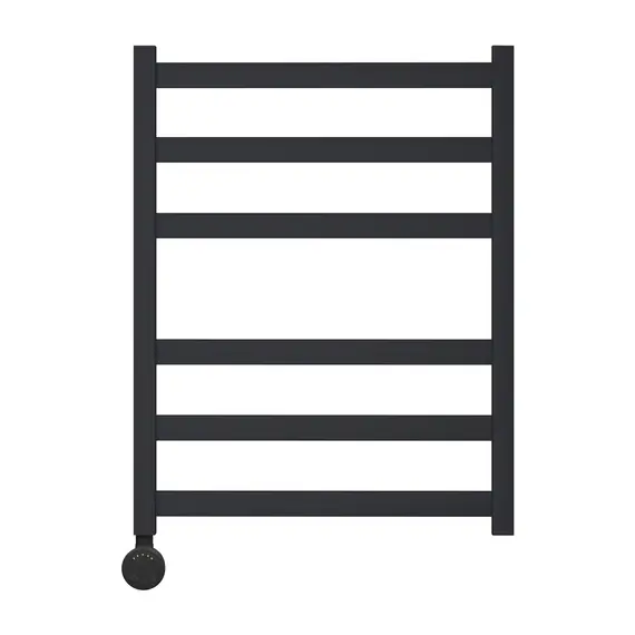 ПОЛОТЕНЦЕСУШИТЕЛЬ ЭЛЕКТРИЧЕСКИЙ POINT МЕРКУРИЙ PN83156BE П6 500X600 ЛЕВЫЙ/ПРАВЫЙ, ЧЕРНЫЙ