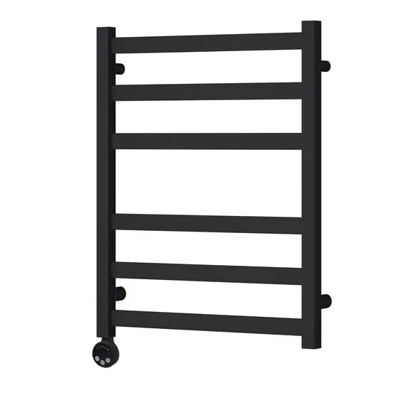 ПОЛОТЕНЦЕСУШИТЕЛЬ ЭЛЕКТРИЧЕСКИЙ POINT МЕРКУРИЙ PN83156BE П6 500X600 ЛЕВЫЙ/ПРАВЫЙ, ЧЕРНЫЙ