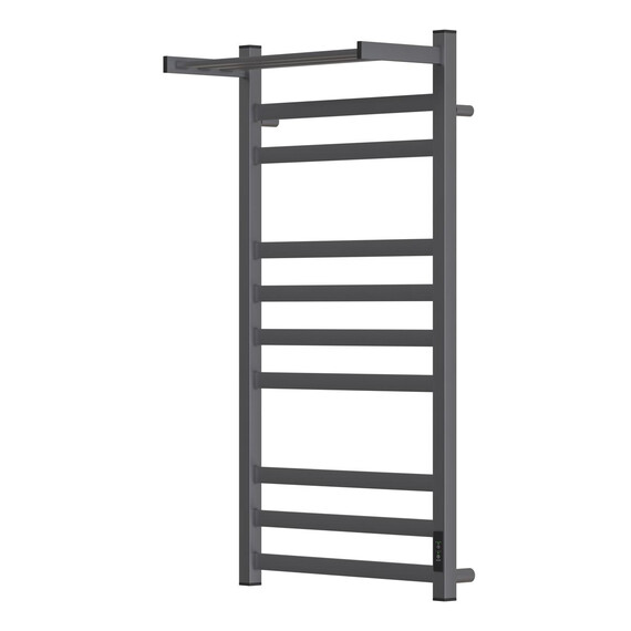 ПОЛОТЕНЦЕСУШИТЕЛЬ ЭЛЕКТРИЧЕСКИЙ POINT МЕРКУРИЙ PN83850PGR П9 500X1000 С ПОЛКОЙ, ДИММЕР СПРАВА, ГРАФИТ ПРЕМИУМ