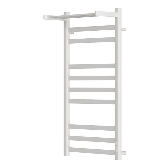 ПОЛОТЕНЦЕСУШИТЕЛЬ ЭЛЕКТРИЧЕСКИЙ POINT МЕРКУРИЙ PN83850PW П9 500X1000 С ПОЛКОЙ, ДИММЕР СПРАВА, БЕЛЫЙ