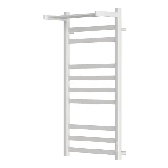 ПОЛОТЕНЦЕСУШИТЕЛЬ ЭЛЕКТРИЧЕСКИЙ POINT МЕРКУРИЙ PN83850PW П9 500X1000 С ПОЛКОЙ, ДИММЕР СПРАВА, БЕЛЫЙ