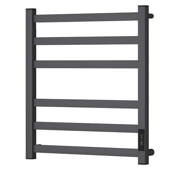 ПОЛОТЕНЦЕСУШИТЕЛЬ ЭЛЕКТРИЧЕСКИЙ POINT МЕРКУРИЙ PN83856GR П6 500X600, ДИММЕР СПРАВА, ГРАФИТ ПРЕМИУМ