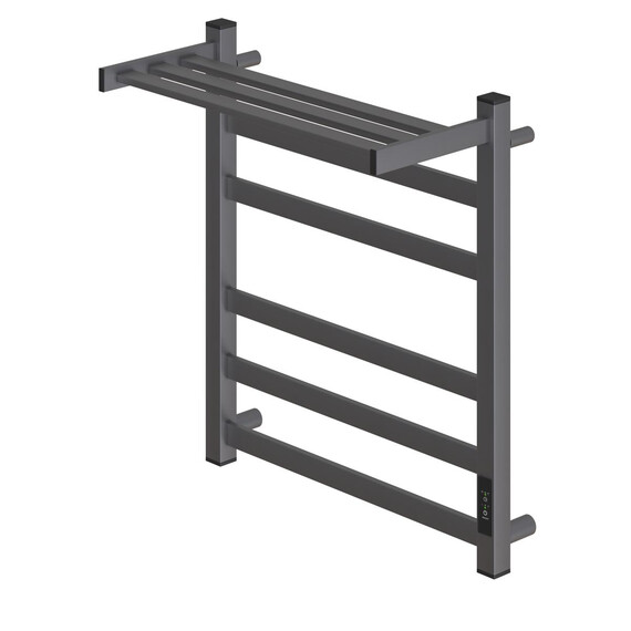 ПОЛОТЕНЦЕСУШИТЕЛЬ ЭЛЕКТРИЧЕСКИЙ POINT МЕРКУРИЙ PN83856PGR П5 500X600 С ПОЛКОЙ, ДИММЕР СПРАВА, ГРАФИТ ПРЕМИУМ