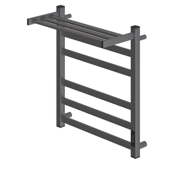 ПОЛОТЕНЦЕСУШИТЕЛЬ ЭЛЕКТРИЧЕСКИЙ POINT МЕРКУРИЙ PN83856PGR П5 500X600 С ПОЛКОЙ, ДИММЕР СПРАВА, ГРАФИТ ПРЕМИУМ