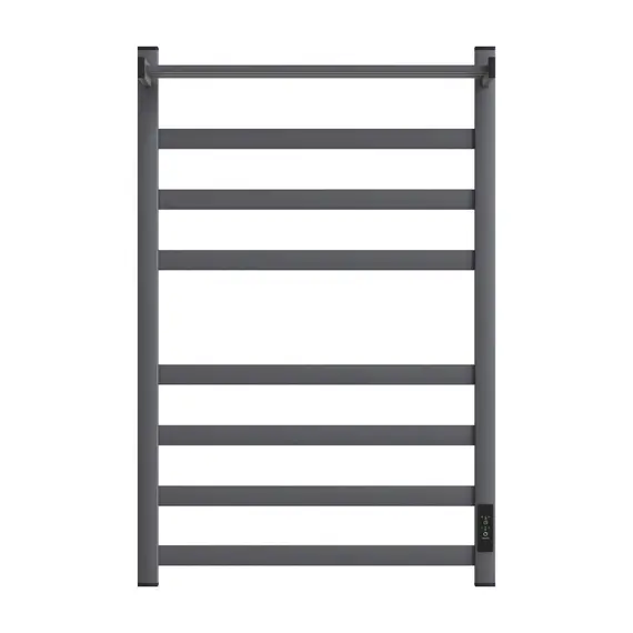 ПОЛОТЕНЦЕСУШИТЕЛЬ ЭЛЕКТРИЧЕСКИЙ POINT МЕРКУРИЙ PN83858PGR П7 500X800 С ПОЛКОЙ, ДИММЕР СПРАВА, ГРАФИТ ПРЕМИУМ