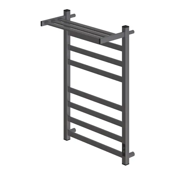 ПОЛОТЕНЦЕСУШИТЕЛЬ ЭЛЕКТРИЧЕСКИЙ POINT МЕРКУРИЙ PN83858PGR П7 500X800 С ПОЛКОЙ, ДИММЕР СПРАВА, ГРАФИТ ПРЕМИУМ