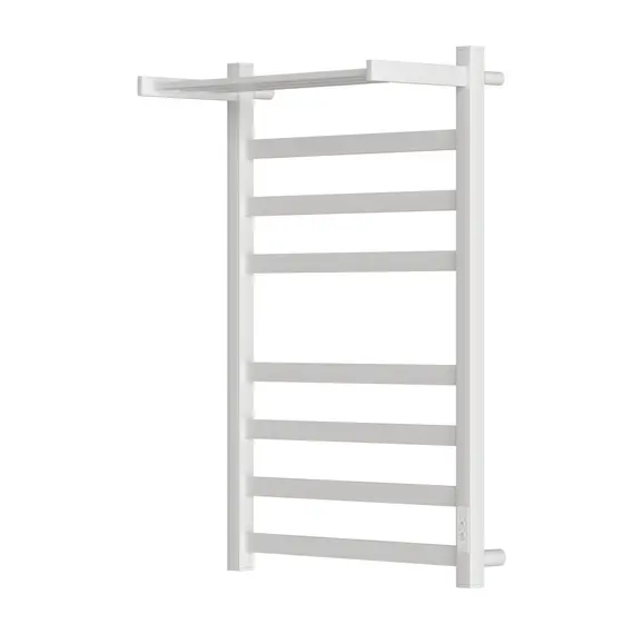 ПОЛОТЕНЦЕСУШИТЕЛЬ ЭЛЕКТРИЧЕСКИЙ POINT МЕРКУРИЙ PN83858PW П7 500X800 С ПОЛКОЙ, ДИММЕР СПРАВА, БЕЛЫЙ