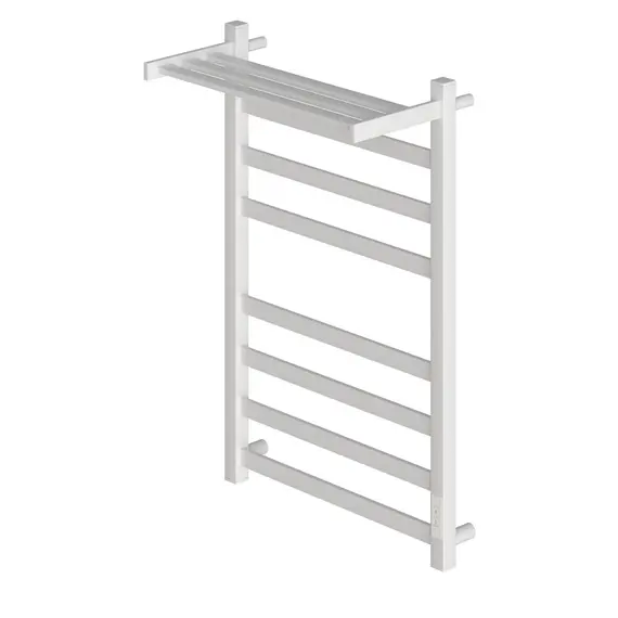 ПОЛОТЕНЦЕСУШИТЕЛЬ ЭЛЕКТРИЧЕСКИЙ POINT МЕРКУРИЙ PN83858PW П7 500X800 С ПОЛКОЙ, ДИММЕР СПРАВА, БЕЛЫЙ