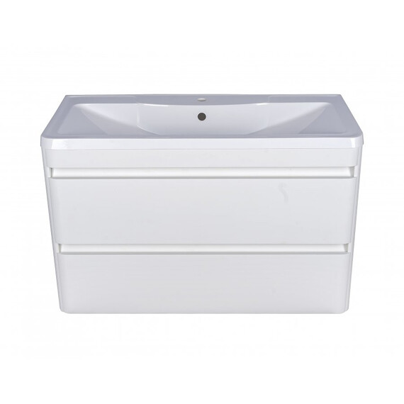 ТУМБА ПОДВЕСНАЯ STYLE LINE "АТЛАНТИКА 90", 2 ЯЩИКА, ЛЮКС АНТИСКРЕЙЧ, PLUS