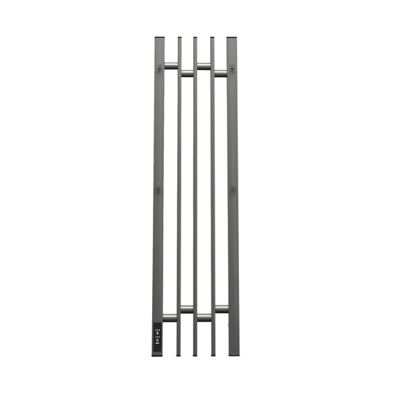 ПОЛОТЕНЦЕСУШИТЕЛЬ ЭЛЕКТРИЧЕСКИЙ POINT ФРЕЯ PN20738GB П2 180X800 ДИММЕР СЛЕВА, ГРАФИТ БЛЕСК