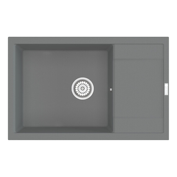 МОЙКА КУХОННАЯ POINT ВЕЛЕТА 78 PN3002AL, СЕРЫЙ