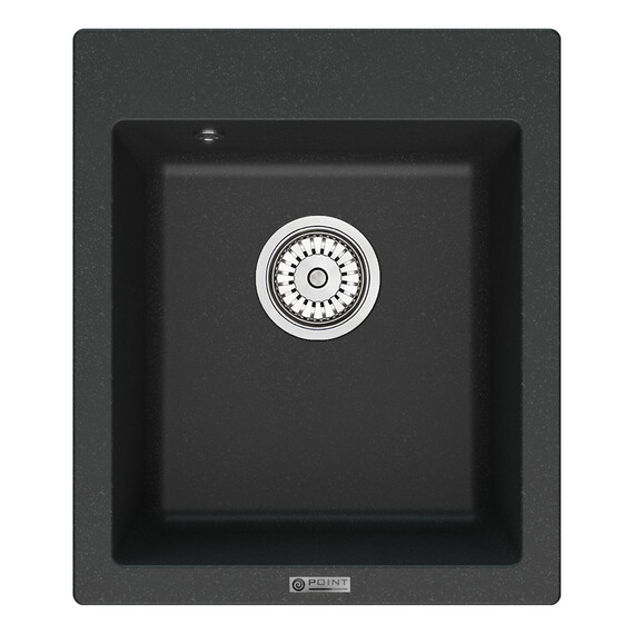 МОЙКА КУХОННАЯ POINT ДИНАРА 42 PN3004B, ЧЕРНЫЙ