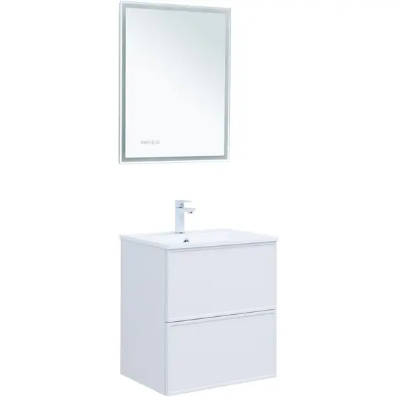 ТУМБА ПОД РАКОВИНУ AQUANET АРТ 60 БЕЛЫЙ МАТОВЫЙ