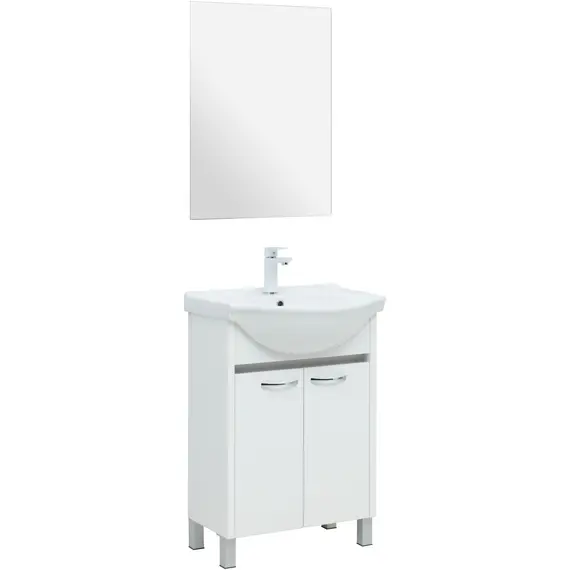 ТУМБА ПОД РАКОВИНУ AQUANET ДОННА 60 БЕЛЫЙ ГЛЯНЕЦ