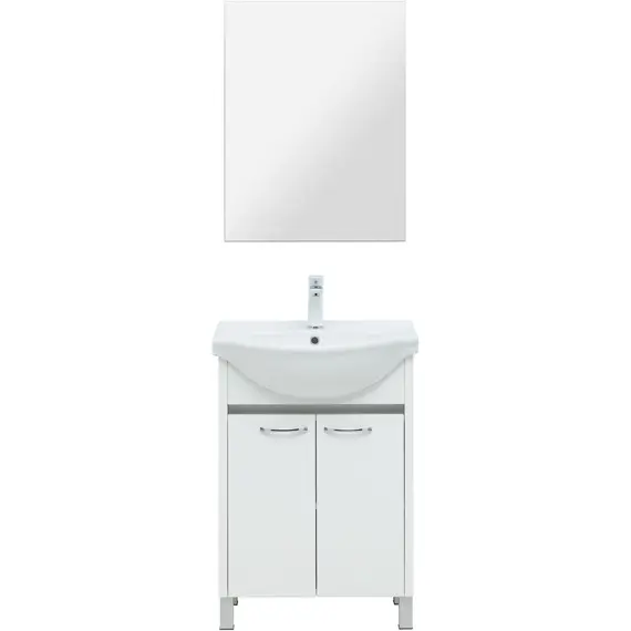 ТУМБА ПОД РАКОВИНУ AQUANET ДОННА 60 БЕЛЫЙ ГЛЯНЕЦ