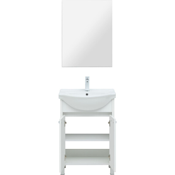 ТУМБА ПОД РАКОВИНУ AQUANET ДОННА 60 БЕЛЫЙ ГЛЯНЕЦ