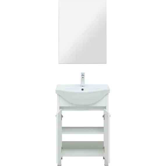 ТУМБА ПОД РАКОВИНУ AQUANET ДОННА 60 БЕЛЫЙ ГЛЯНЕЦ