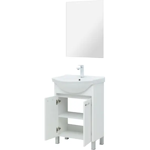 ТУМБА ПОД РАКОВИНУ AQUANET ДОННА 60 БЕЛЫЙ ГЛЯНЕЦ