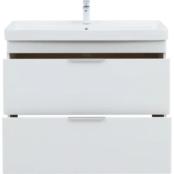 ТУМБА ПОД РАКОВИНУ AQUANET ИРИС NEW 100 НАПОЛЬНАЯ, БЕЛЫЙ ГЛЯНЕЦ