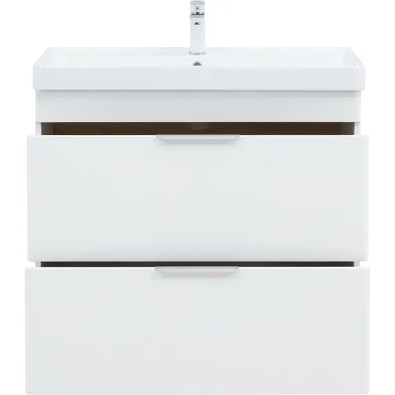 ТУМБА ПОД РАКОВИНУ AQUANET ИРИС NEW 90 НАПОЛЬНАЯ, БЕЛЫЙ ГЛЯНЕЦ