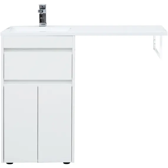 ТУМБА ПОД РАКОВИНУ AQUANET ТОКИО 48 БЕЛЫЙ (НАПОЛЬНАЯ, 1 ЯЩИК, 2 ДВЕРЦЫ)