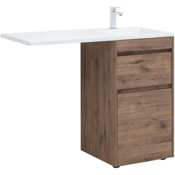 ТУМБА ПОД РАКОВИНУ AQUANET ТОКИО 48 ДУБ ВЕЛЛИНГТОН (НАПОЛЬНАЯ 2 ЯЩИКА)