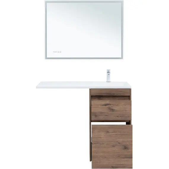 ТУМБА ПОД РАКОВИНУ AQUANET ТОКИО 48 ДУБ ВЕЛЛИНГТОН (НАПОЛЬНАЯ 2 ЯЩИКА)