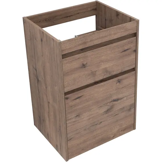 ТУМБА ПОД РАКОВИНУ AQUANET ТОКИО 58 ДУБ ВЕЛЛИНГТОН (НАПОЛЬНАЯ 2 ЯЩИКА)