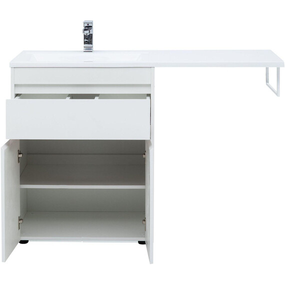 ТУМБА ПОД РАКОВИНУ AQUANET ТОКИО 68 БЕЛЫЙ (НАПОЛЬНАЯ, 1 ЯЩИК, 2 ДВЕРЦЫ)