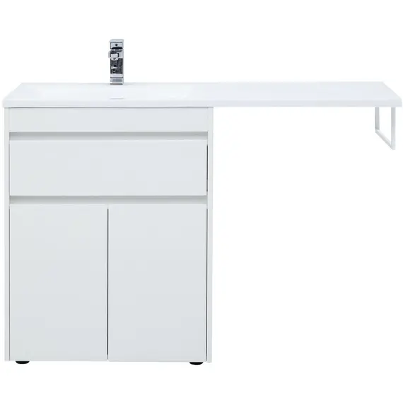 ТУМБА ПОД РАКОВИНУ AQUANET ТОКИО 68 БЕЛЫЙ (НАПОЛЬНАЯ, 1 ЯЩИК, 2 ДВЕРЦЫ)