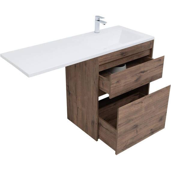 ТУМБА ПОД РАКОВИНУ AQUANET ТОКИО 68 ДУБ ВЕЛЛИНГТОН (НАПОЛЬНАЯ 2 ЯЩИКА)