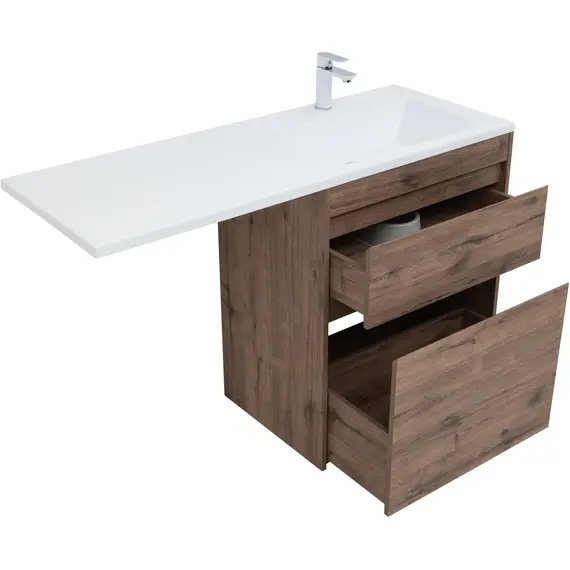 ТУМБА ПОД РАКОВИНУ AQUANET ТОКИО 68 ДУБ ВЕЛЛИНГТОН (НАПОЛЬНАЯ 2 ЯЩИКА)