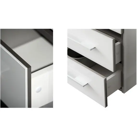 ТУМБА ПОД РАКОВИНУ AQUANET ВЕРОНА 100 БЕЛЫЙ (НАПОЛЬНАЯ 3 ЯЩИКА)