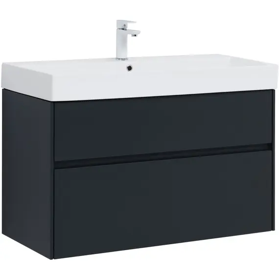 ТУМБА ПОД РАКОВИНУ AQUANET БРУКЛИН 100 АНТРАЦИТ МАТОВЫЙ