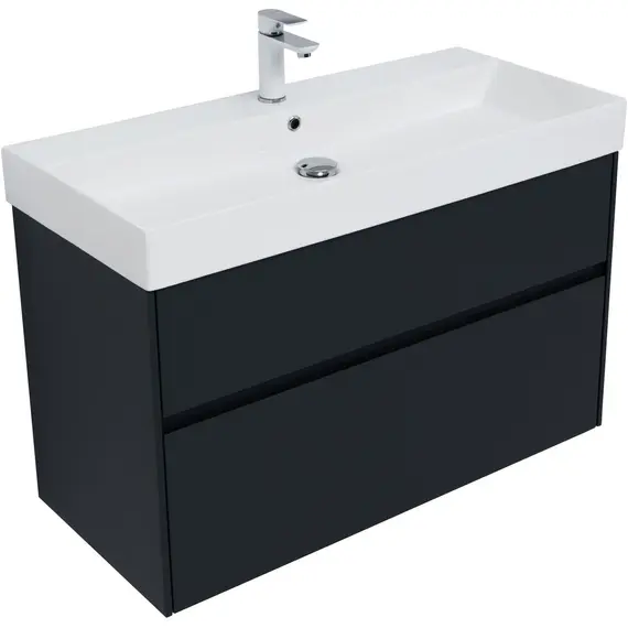 ТУМБА ПОД РАКОВИНУ AQUANET БРУКЛИН 100 АНТРАЦИТ МАТОВЫЙ