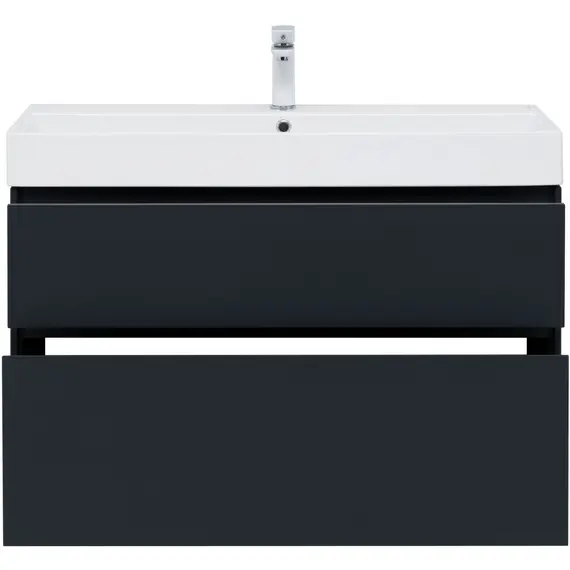 ТУМБА ПОД РАКОВИНУ AQUANET БРУКЛИН 100 АНТРАЦИТ МАТОВЫЙ