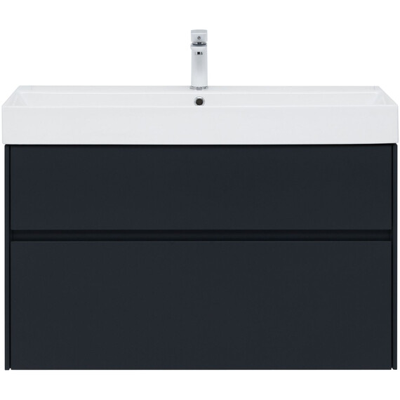 ТУМБА ПОД РАКОВИНУ AQUANET БРУКЛИН 100 АНТРАЦИТ МАТОВЫЙ