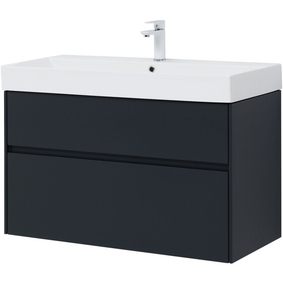 ТУМБА ПОД РАКОВИНУ AQUANET БРУКЛИН 100 АНТРАЦИТ МАТОВЫЙ