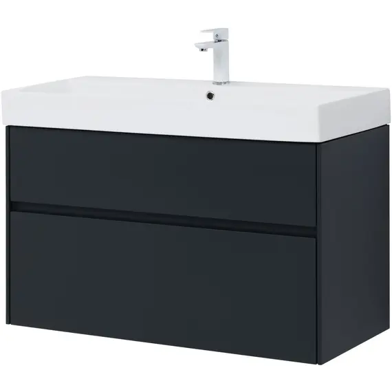 ТУМБА ПОД РАКОВИНУ AQUANET БРУКЛИН 100 АНТРАЦИТ МАТОВЫЙ