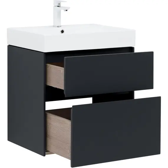 ТУМБА ПОД РАКОВИНУ AQUANET БРУКЛИН 60 АНТРАЦИТ МАТОВЫЙ