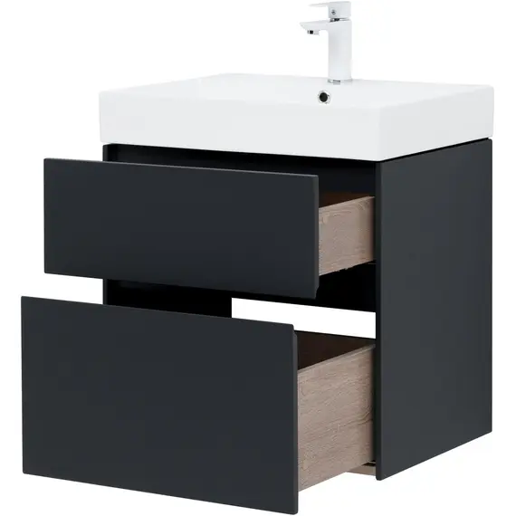 ТУМБА ПОД РАКОВИНУ AQUANET БРУКЛИН 60 АНТРАЦИТ МАТОВЫЙ