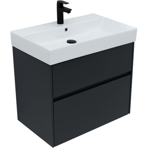 ТУМБА ПОД РАКОВИНУ AQUANET БРУКЛИН 70 АНТРАЦИТ МАТОВЫЙ