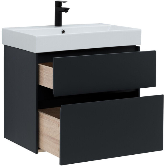 ТУМБА ПОД РАКОВИНУ AQUANET БРУКЛИН 70 АНТРАЦИТ МАТОВЫЙ