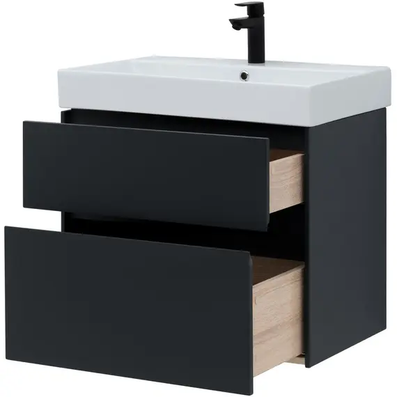 ТУМБА ПОД РАКОВИНУ AQUANET БРУКЛИН 70 АНТРАЦИТ МАТОВЫЙ