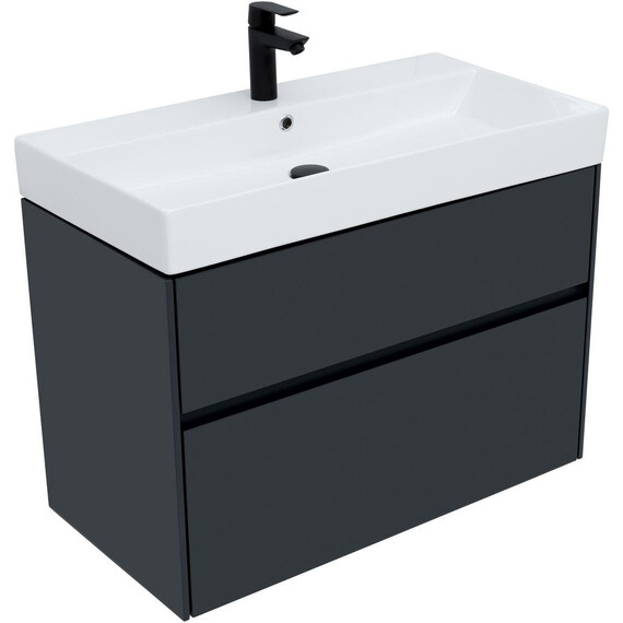 ТУМБА ПОД РАКОВИНУ AQUANET БРУКЛИН 85 АНТРАЦИТ МАТОВЫЙ