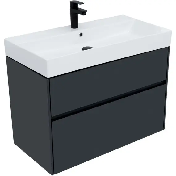 ТУМБА ПОД РАКОВИНУ AQUANET БРУКЛИН 85 АНТРАЦИТ МАТОВЫЙ